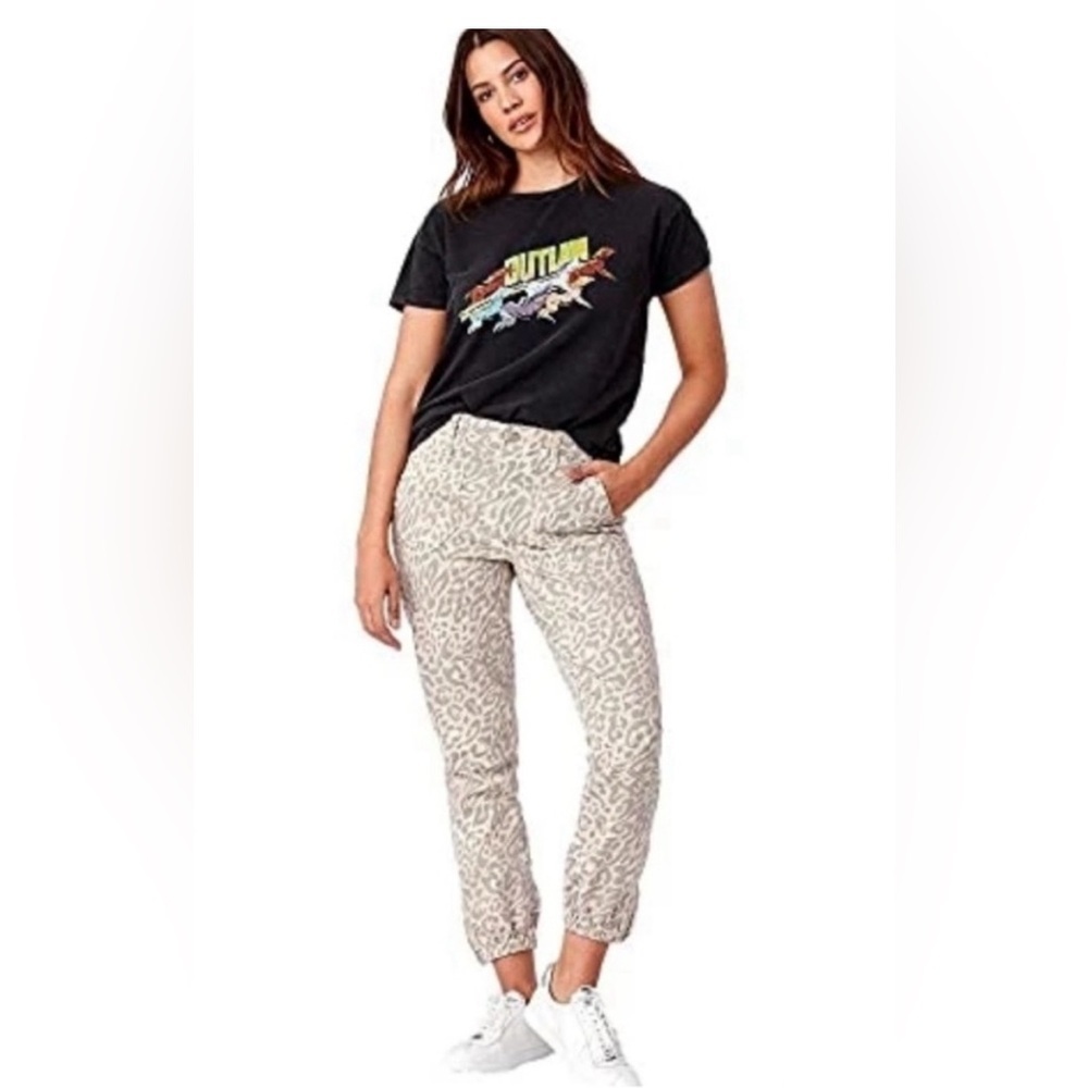 PAIGE Women's Mayslie Cheetah Animal Print Jogger Pants Size 29